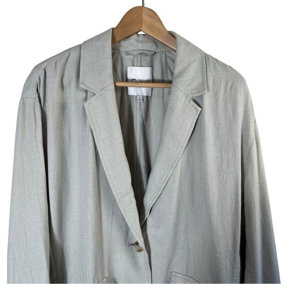 MADEWELL Breezewoven Larsen Linen Blazer and Pull On High Rise Pant Suit Set - Picture 5 of 12